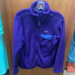 Patagonia Women's RETOOL deep pile Purple Fleece Jacket
